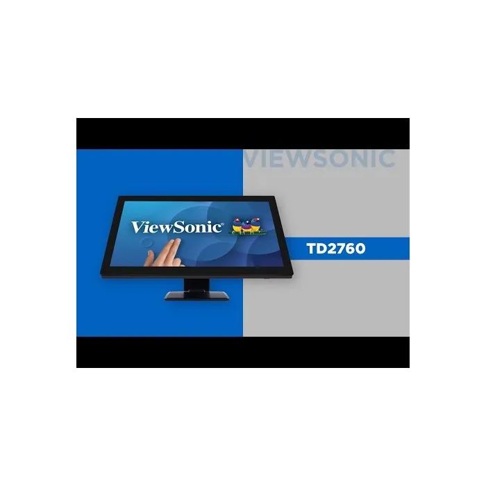 Viewsonic TD2760 27" PCT Touch Monitor  Full HD 1080p, 10-Point Touch, Advanced Ergonomic Stand