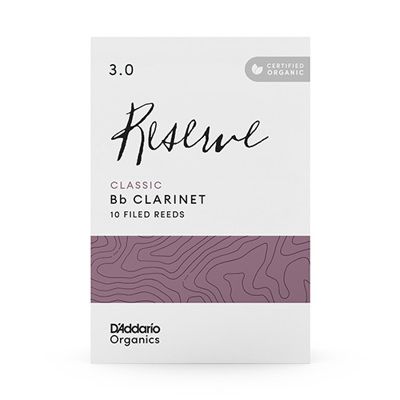 D'Addario Woodwinds ODCT1030 Reserve Classic, Bb Clarinet - Box Of 10 - 3.0