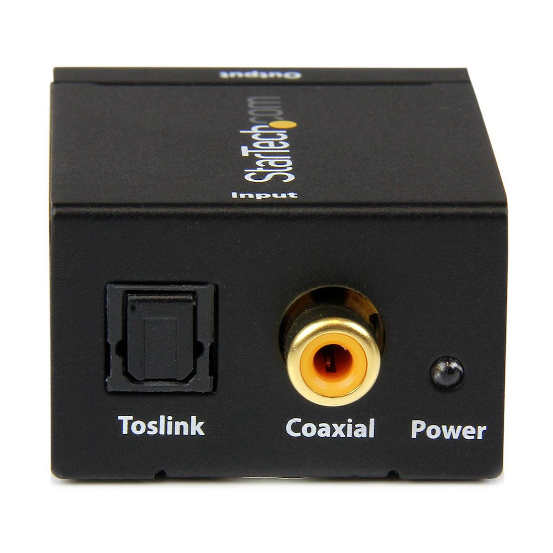 Startech SPDIF2AA SPDIF Digital Coaxial or Toslink Optical to Stereo RCA Audio Converter