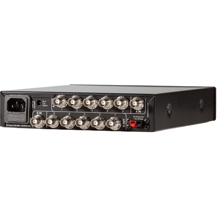 RF Venue DFIN-IPXD5 Diversity Fin IPX Antenna & DISTRO5 HDR 5-Channel UHF Distribution System Bundle (Black, 470 to 928 MHz)
