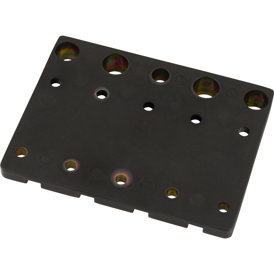 Fender ® HiMass™ 4-String Bass Bridge Assembly With Zinc Saddles -  Black