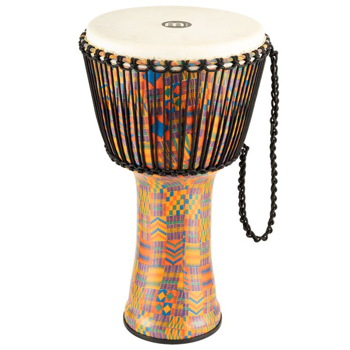 Meinl Percussion 14" Rope Tuned Travel Series Djembe Hand Selected Goatskin Head (Patented) Kenyan Quilt
