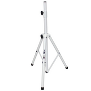 ProX T-SS28P Cloud Series White 4-7' Adjustable Height Heavy Duty All Metal Speaker Tripod Stand Set w/ Carry Case