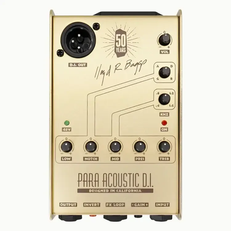 L.R Baggs Limited Edition Para DI Acoustic Guitar Preamp and DI - Gold