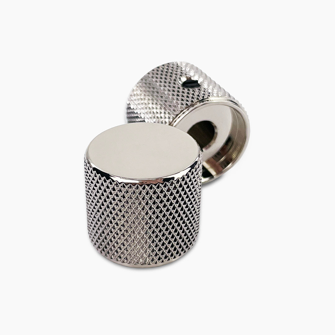 Allparts MK-0115 Metal Barrel Knobs Nickel