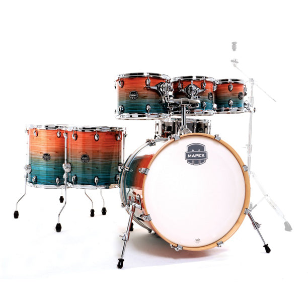 Mapex Limited Edition Armory 7-Piece Shell Pack (22,8,10,12,14,16,SD) - Garnet Ocean