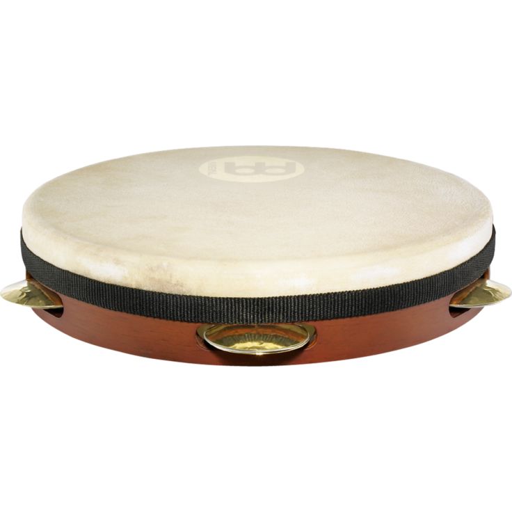 Meinl Percussion 10" Shell-Tuned Pandeiro Siam Oak Hand selected goatskin head Hand-hammered brass jingles