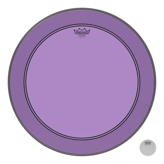 Remo P3-1322-CT-PU Bass, POWERSTROKE 3, COLORTONE, 22" Diameter, Purple