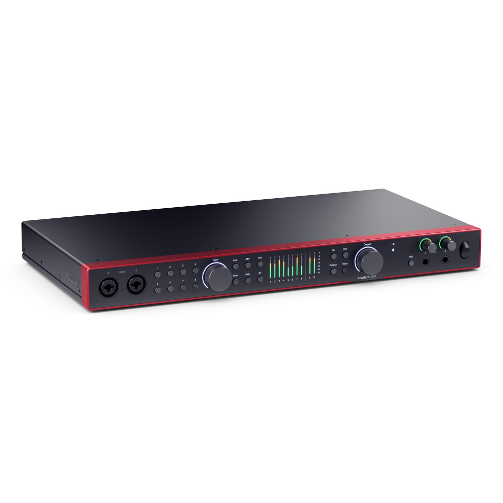 Focusrite SCARLETT-18i20-4TH-GEN 18-In, 20-Out USB Audio Interface w/ Eight 4th Gen Scarlett Mic Preamps