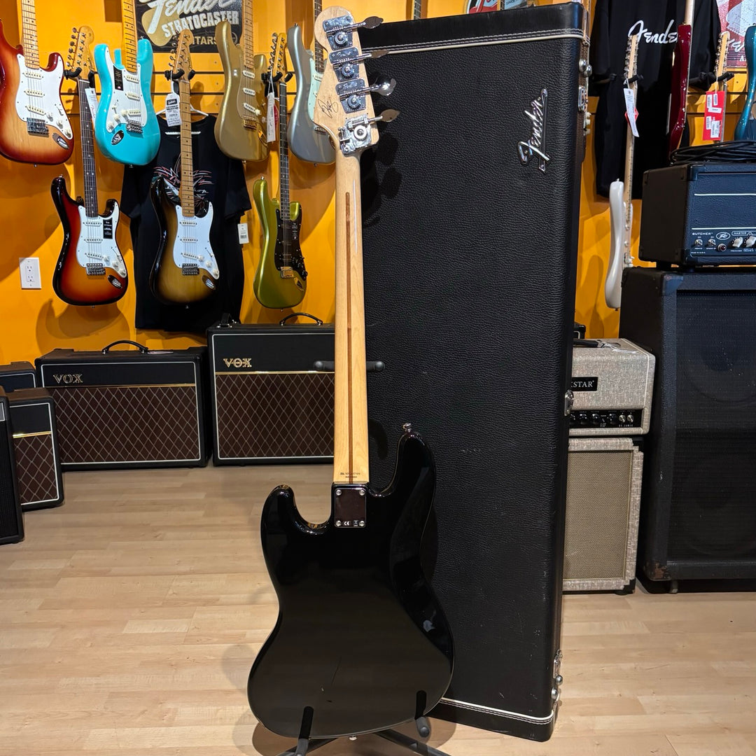 Fender - Geddy Lee J- Bass w/ Fender HD Case (BLK- w/Hipshot D Tuner - MIM 2013) - USED