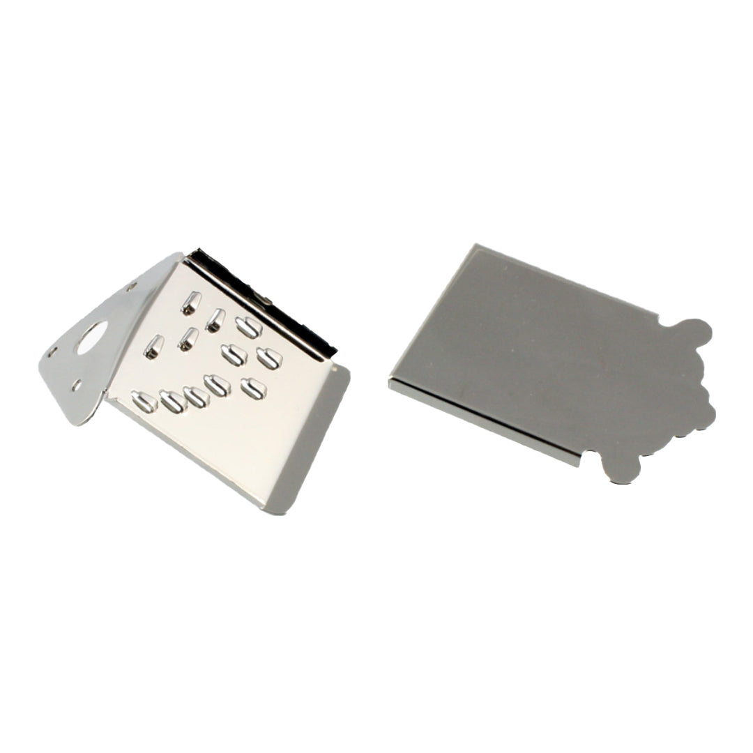 Allparts MT-0987 Mandolin Tailpiece with Cover Nickel