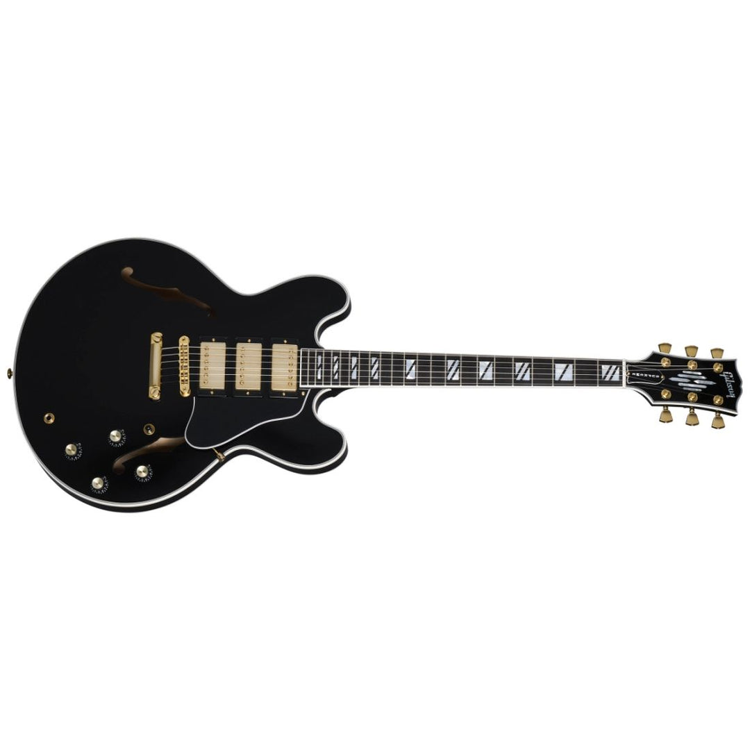 Gibson ES-335 Supreme 3-Pickup Electric Guitar with Hardshell Case - Ebony