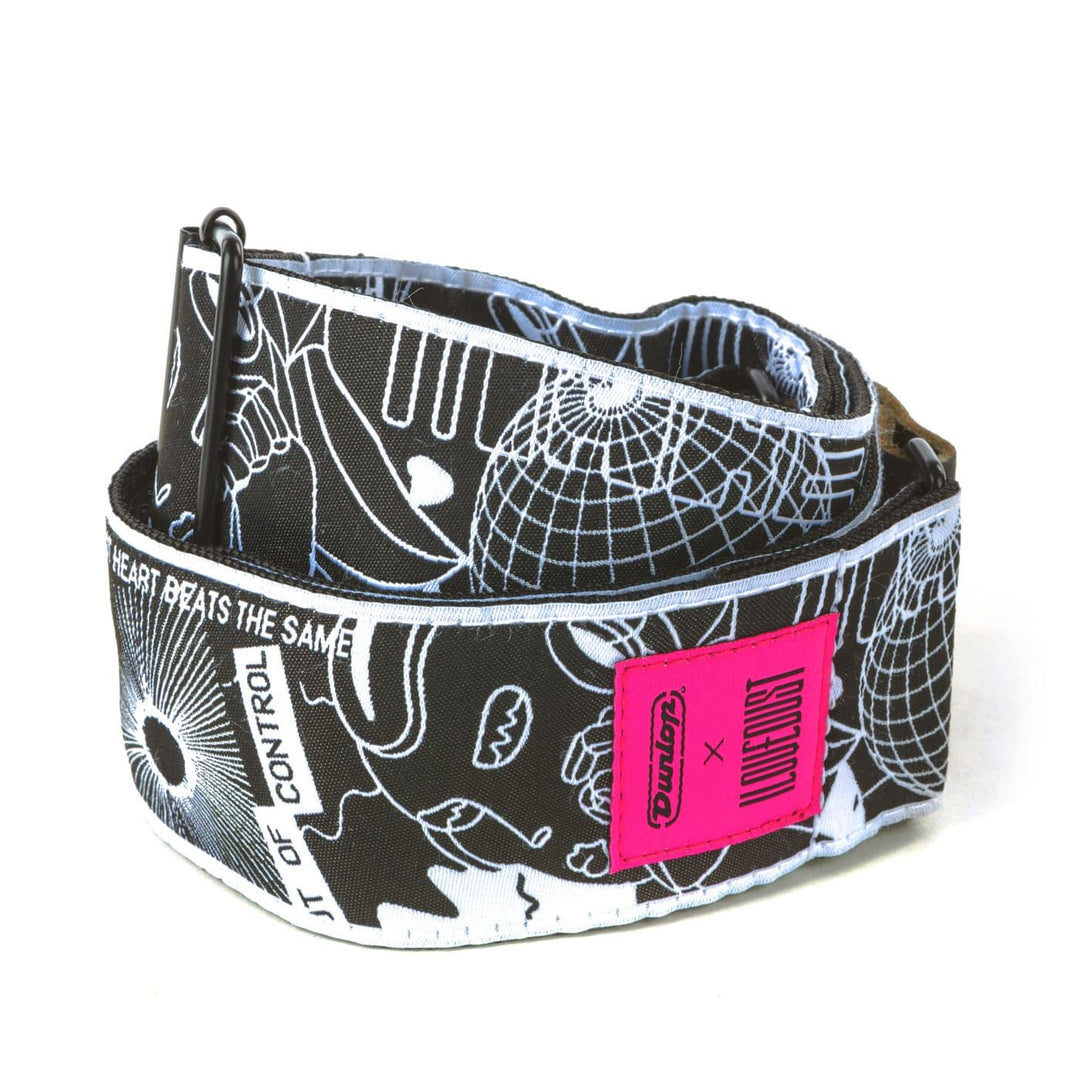 Dunlop I Love Dust Robot Heart Strap