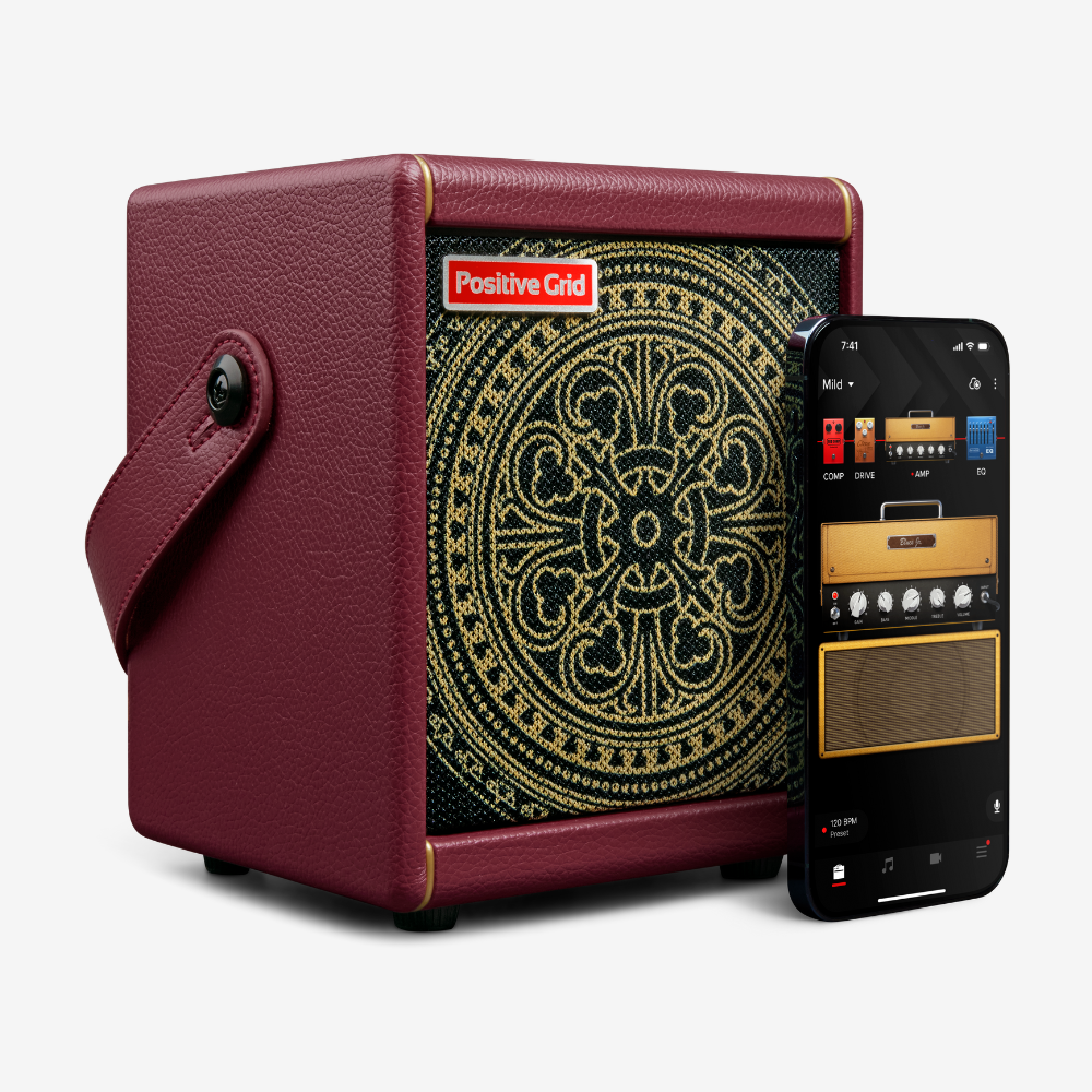 Positive Grid SPARK-MINI-VAI Special Edition 10-Watt Portable Smart Guitar Amp & Custom Cable · Designed by Steve Vai.