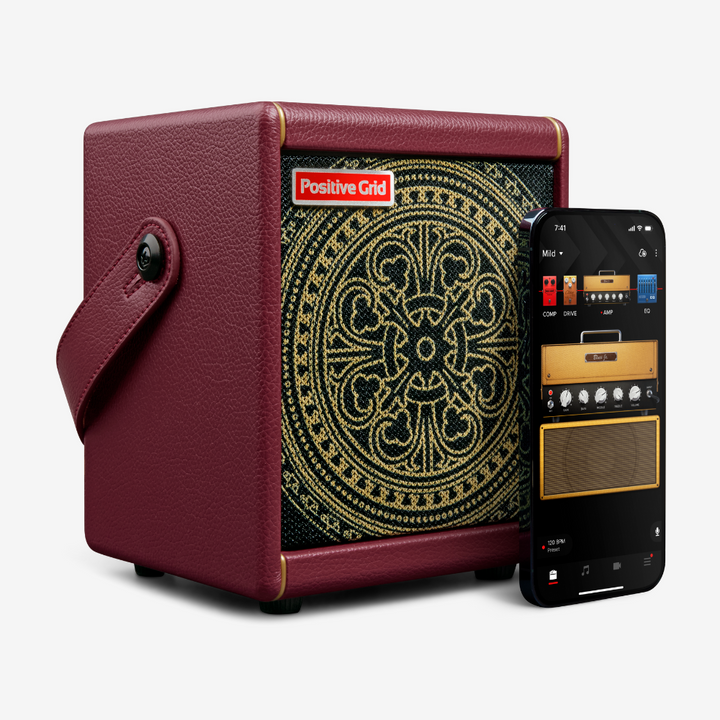 Positive Grid SPARK-MINI-VAI Special Edition 10-Watt Portable Smart Guitar Amp & Custom Cable · Designed by Steve Vai.