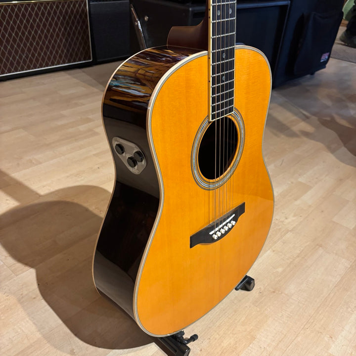 Yamaha - LLTA Trans Acoustic / Electric Dreadnought  w/FX (Vintage Amber Tint) - USED