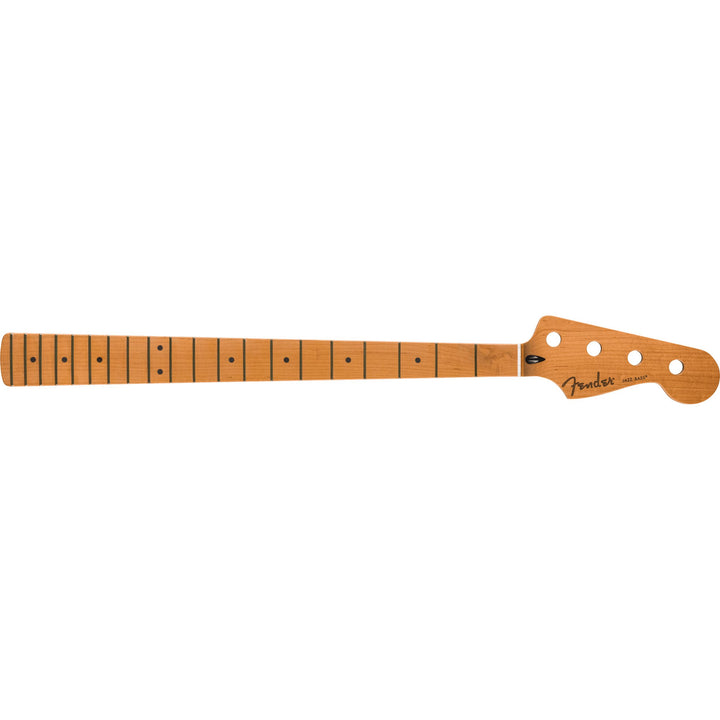 Fender Satin Roasted Maple Jazz Bass® Neck, 20 Jumbo Frets, 12", Maple, Flat Oval Shape