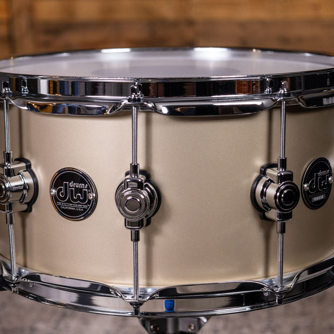 DW- DRPT6514SSGT- DW  Performance Series Snare Drum 6.5x14 Hard Satin Lacquer - Gold Mist