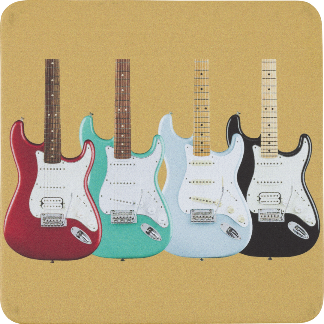 Fender ® Stratocaster™ Modern Design Coaster Set