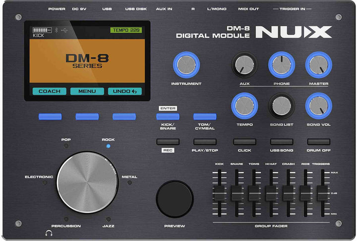 Nux DM-8 9-Piece Digital Drum Kit