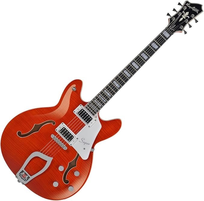 Hagstrom Suvik-mde Super Viking Electric Guitar - Mandarin