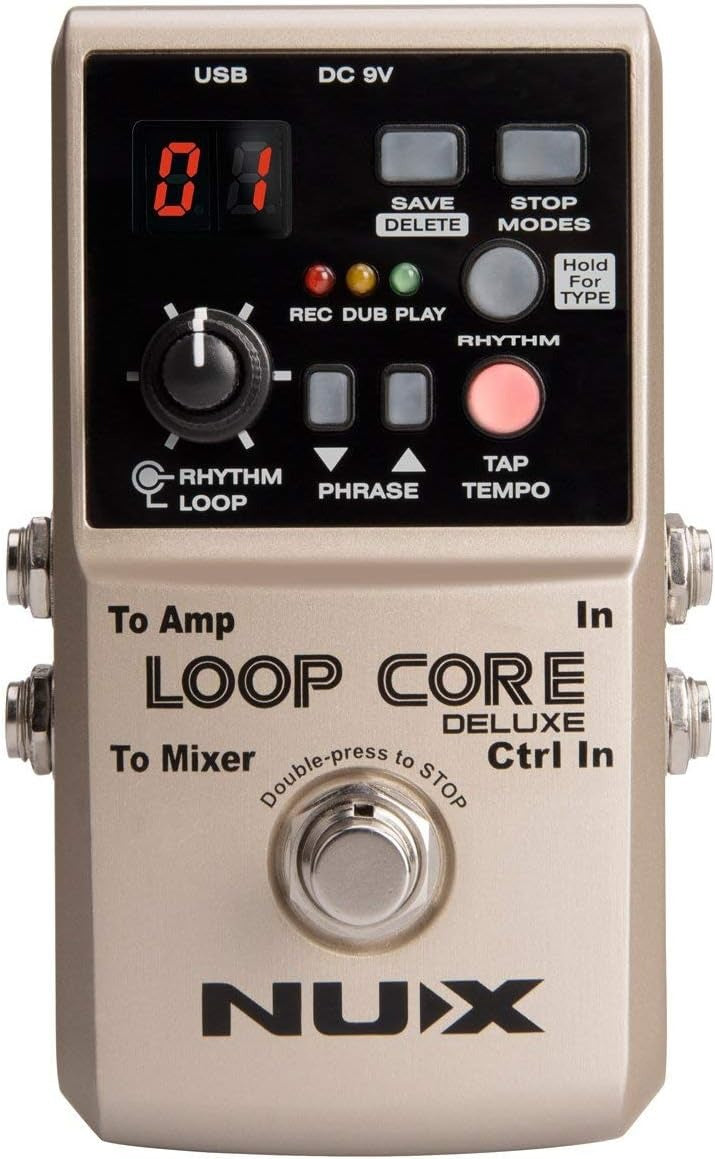 NUX Loop Core Deluxe Stereo Looper with Extension Pedal
