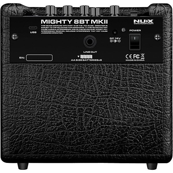 Nux Mighty 8BT MKII Battery-Powered Modeling Guitar Amplifier with Bluetooth
