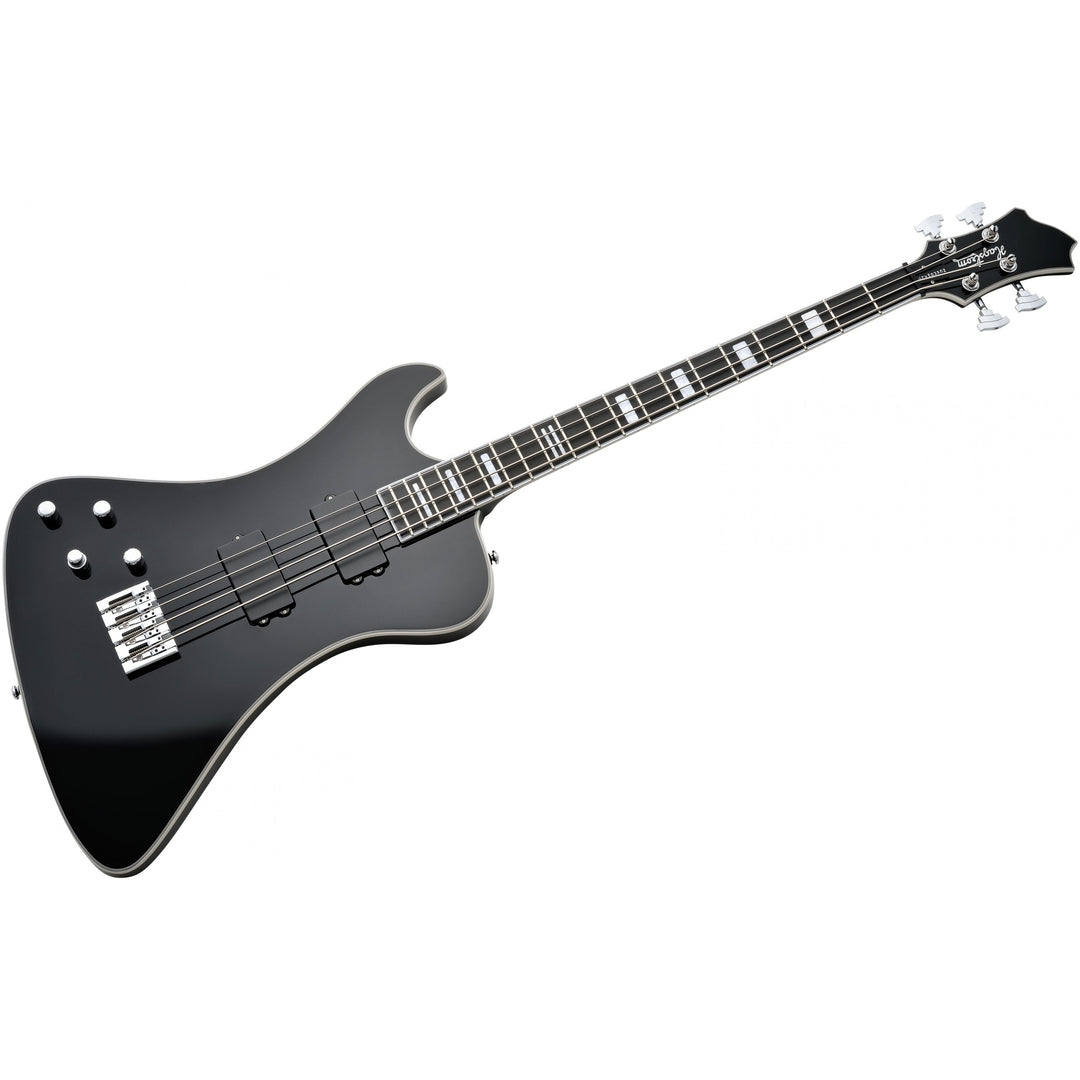 Hagstrom Nekromant Electric Bass, Left Handed (Black Gloss) NEKR4-L-BLK