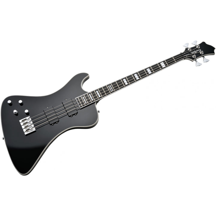 Hagstrom Nekromant Electric Bass, Left Handed (Black Gloss) NEKR4-L-BLK