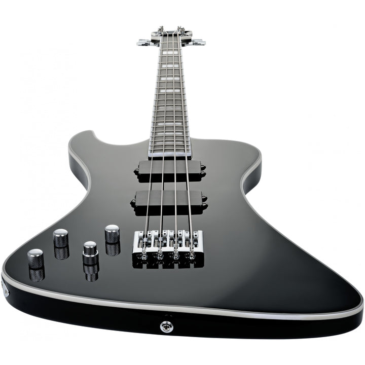 Hagstrom Nekromant Electric Bass, Left Handed (Black Gloss) NEKR4-L-BLK
