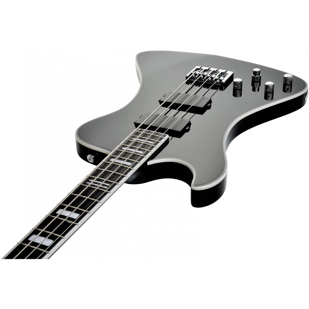 Hagstrom Nekromant Electric Bass, Left Handed (Black Gloss) NEKR4-L-BLK