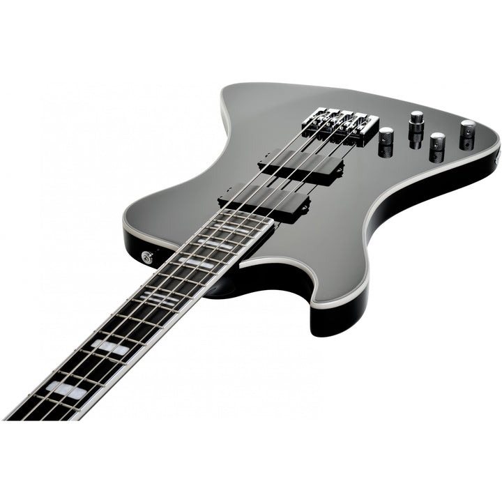 Hagstrom Nekromant Electric Bass, Left Handed (Black Gloss) NEKR4-L-BLK