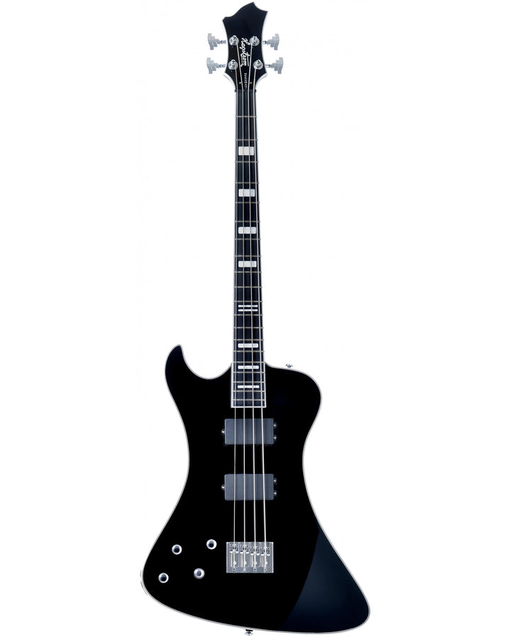 Hagstrom Nekromant Electric Bass, Left Handed (Black Gloss) NEKR4-L-BLK