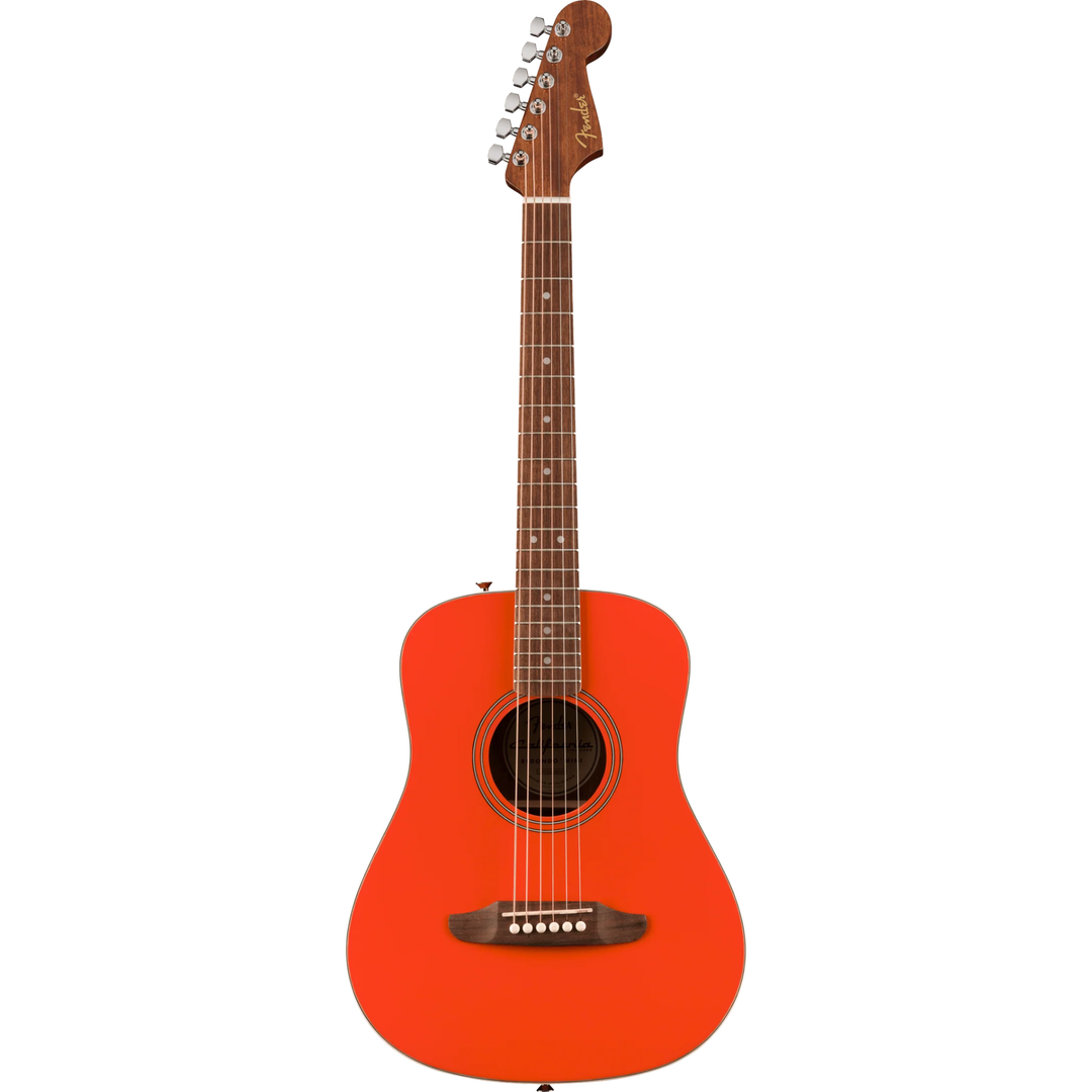 Fender CALIFORNIA STANDARD REDONDO MINI Acoustic Guitar With Gig Bag (Fiesta Red)