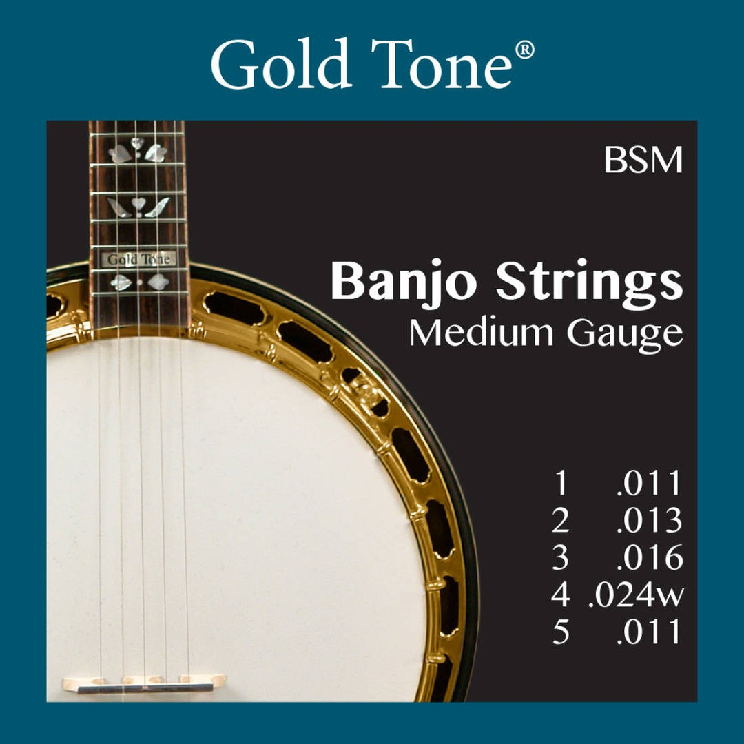 Gold Tone Banjo Strings Medium Gauge
