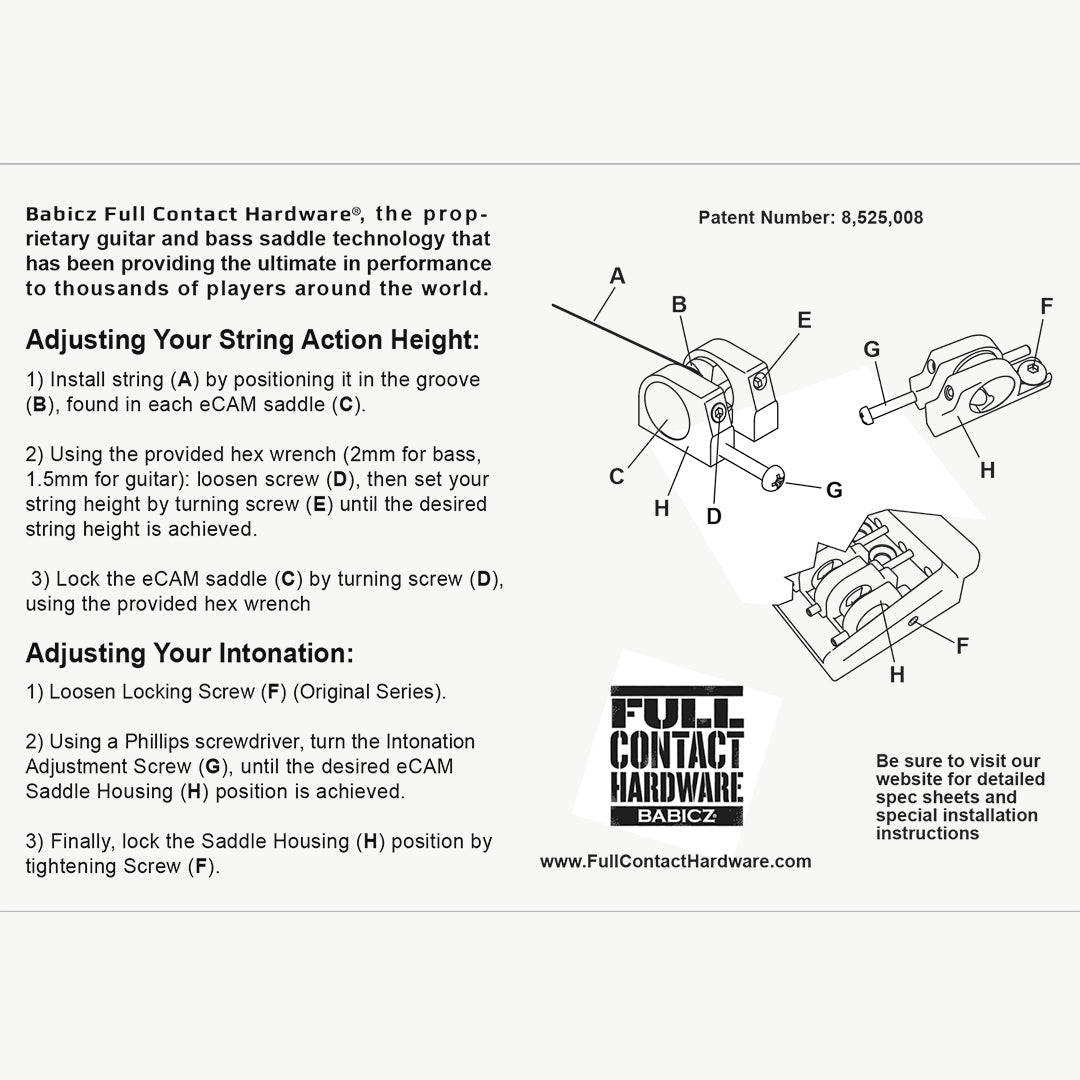 Allparts TB-3556-010 - Babicz Full Contact FCH ASHTRAY TELECASTER