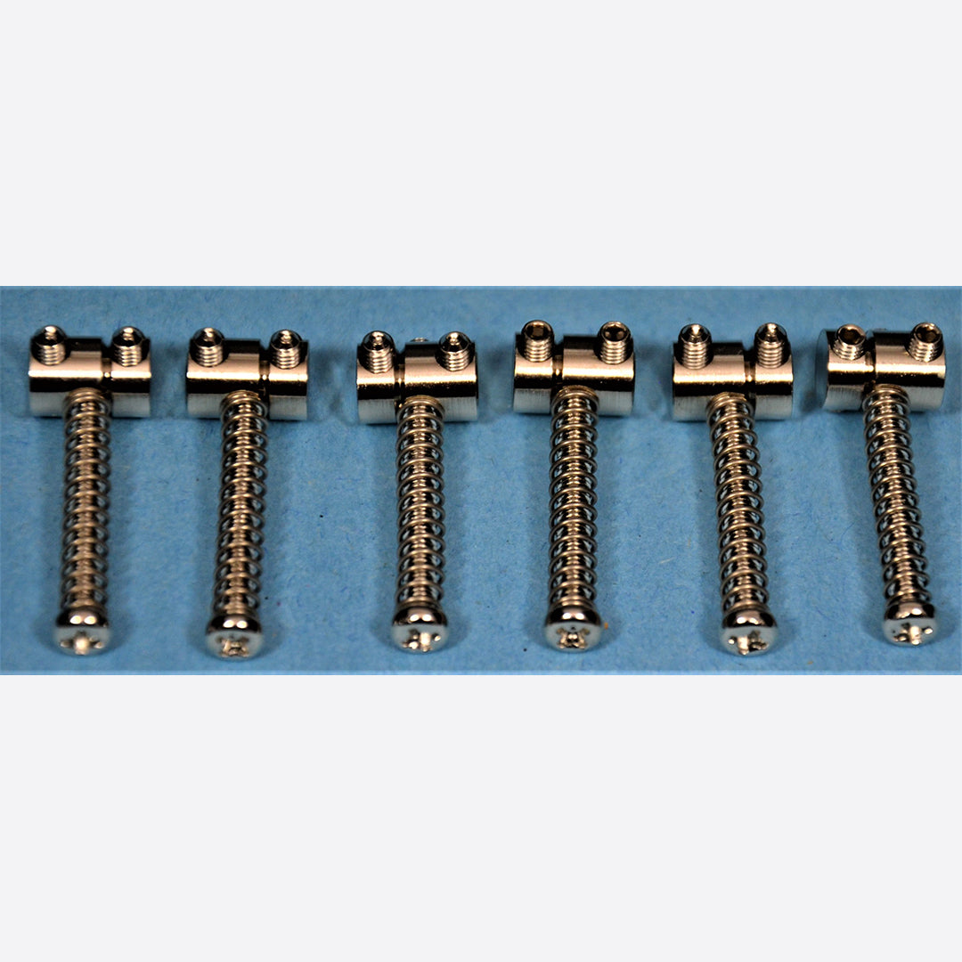 Allparts BP-0122 Round Bridge Saddles for Telecaster® Nickel