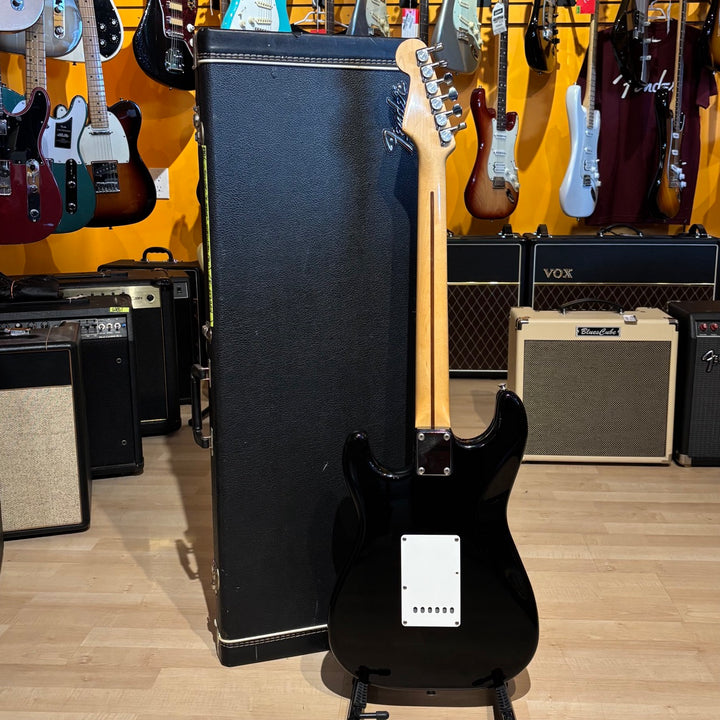 Squier - E Series Standard Strat w/Vintage Fender HD Case (MIJ - Black / Maple - 1986) - USED
