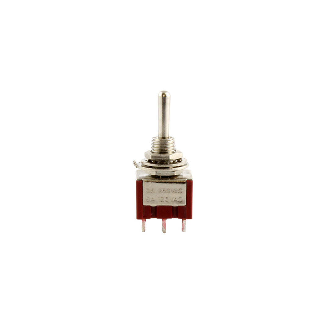 Allparts EP-4181-B10 Chrome On On Round Bat Mini Switch - 15 Piece Bulk Pack