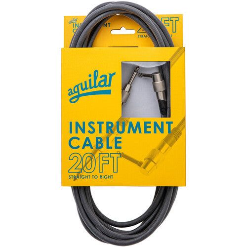 Aguilar AGINST20RS 20 Foot Right Angle to Straight  Instrument Cables