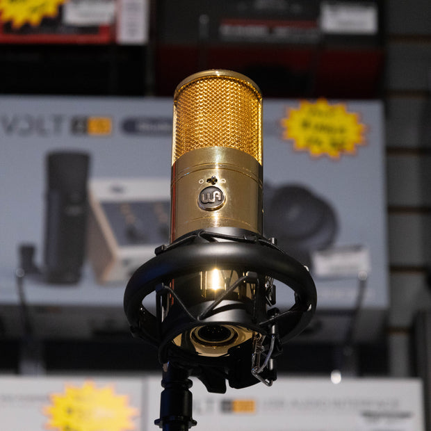 Warm Audio WA-8000G Limited Edition Tube condenser microphone in Gold Finish (Demo)