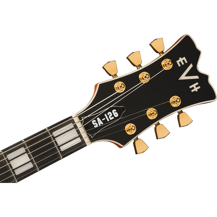 EVH - "SA-126 QM Special" Tobacco Burst  w/ White Deluxe EVH Hard Shell Case