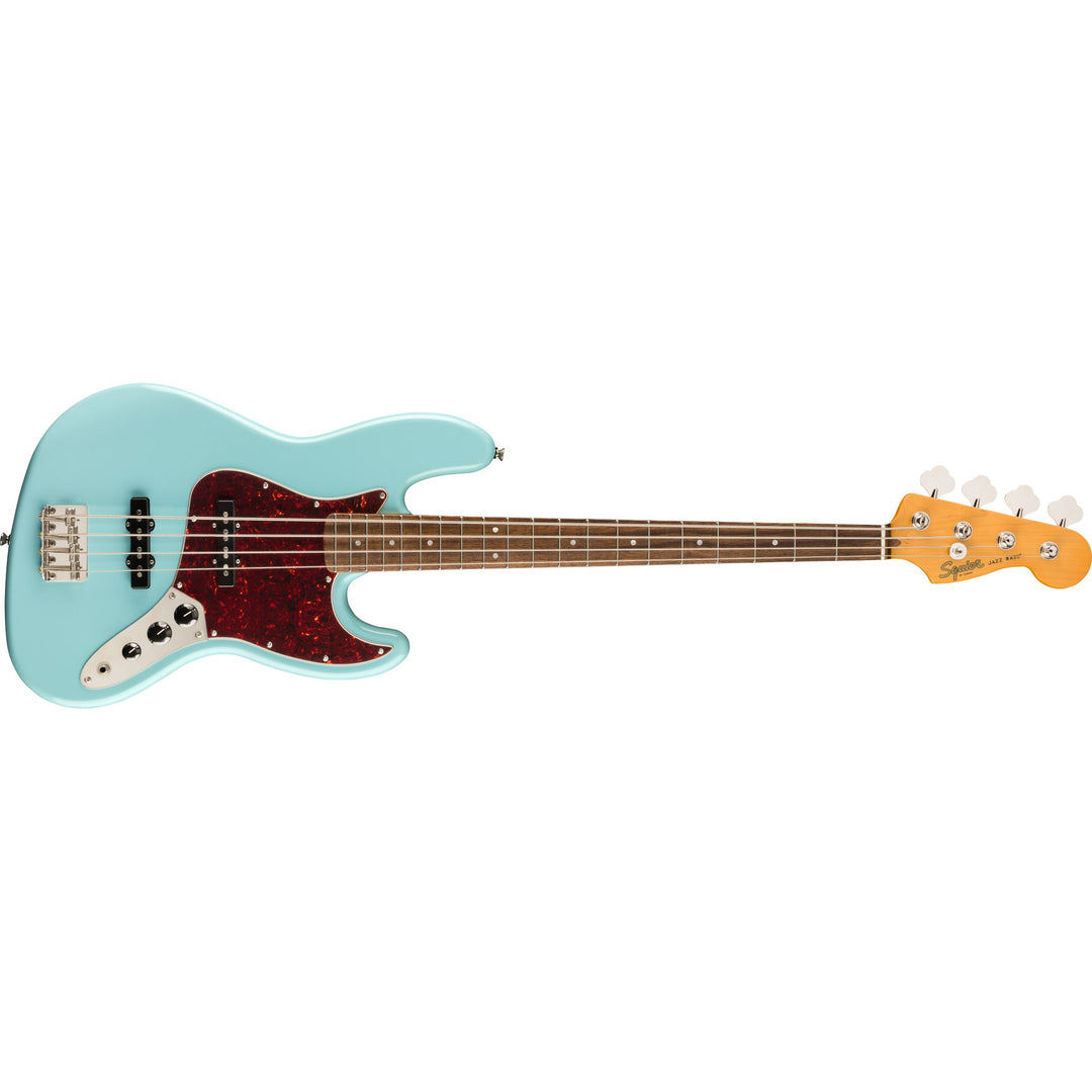 Squier Classic Vibe '60s Jazz Bass Laurel Fingerboard Electric Bass Guitar - Daphne Blue
