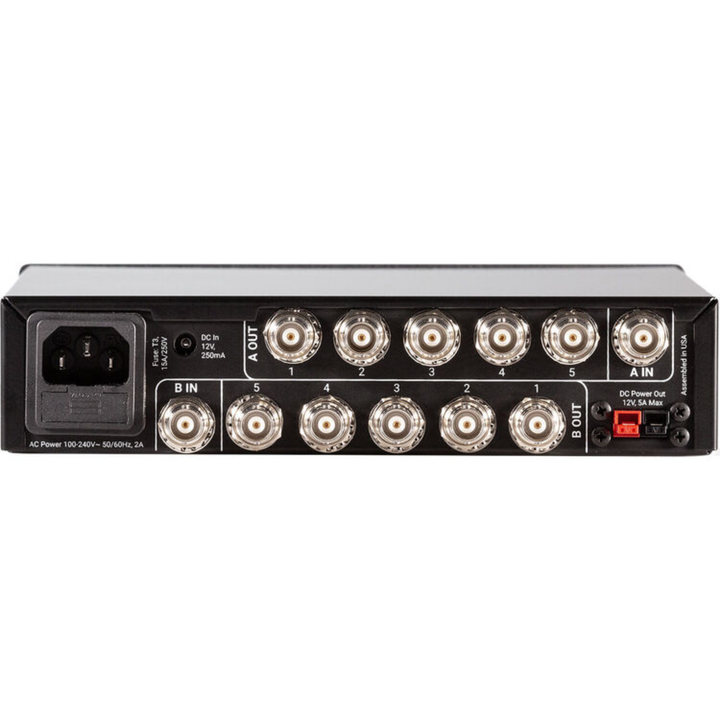 RF Venue DFIN-IPXD5 Diversity Fin IPX Antenna & DISTRO5 HDR 5-Channel UHF Distribution System Bundle (Black, 470 to 928 MHz)