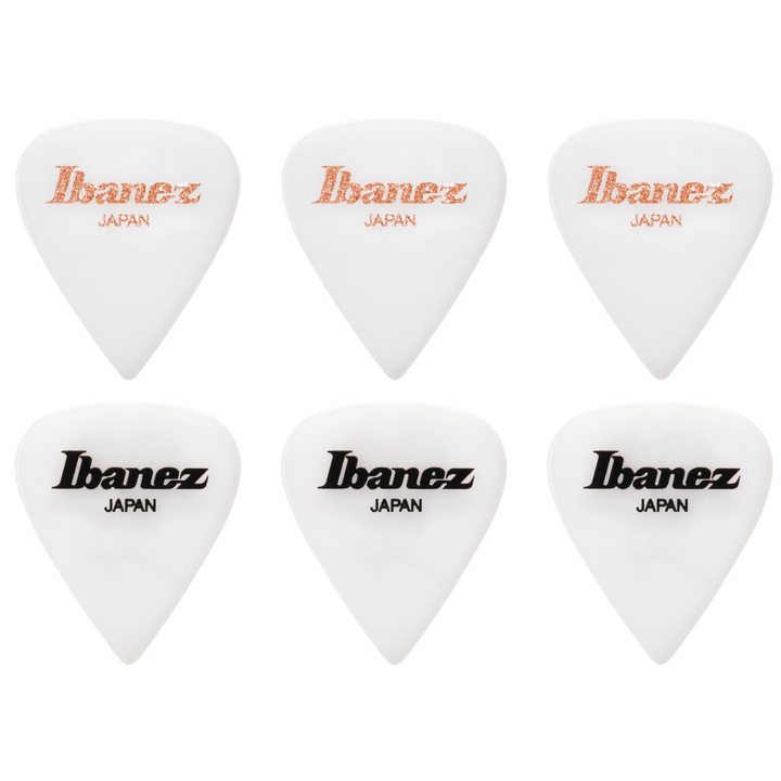 Ibanez P1000THC1 Polyacetal Heavy (1.11mm) Black logo (3pcs) & Pink Glitter Logo (3pcs)