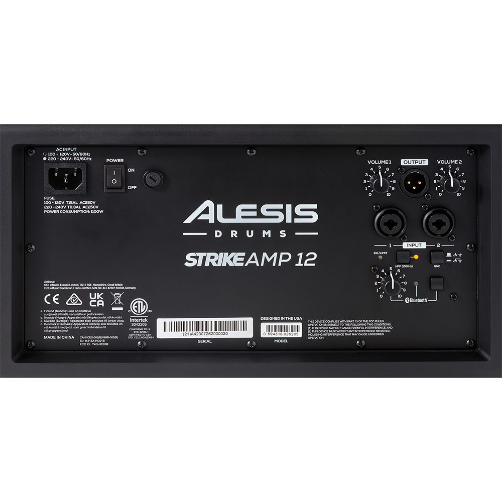 Alesis Strike Amp 12 MK2 12" Drum Amplifier w/ Bluetooth (2500-Watt)