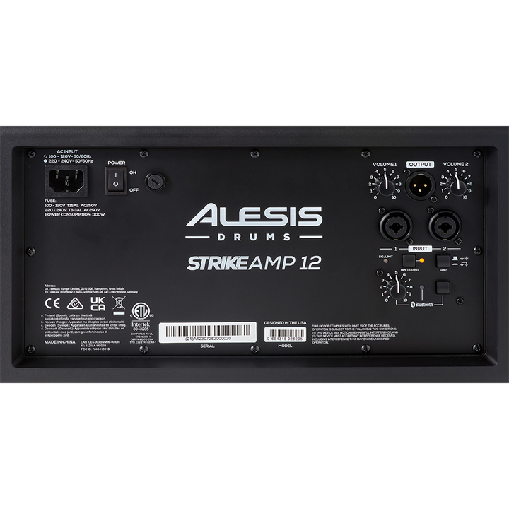 Alesis Strike Amp 12 MK2 12" Drum Amplifier w/ Bluetooth (2500-Watt)