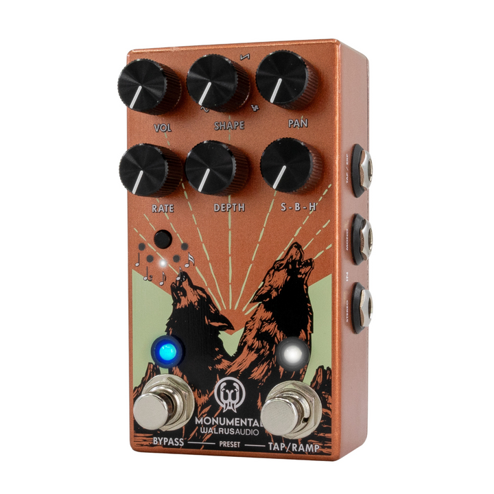 Walrus Audio 900-1085O Monumental Stereo Harmonic Tap Tremolo - Orange
