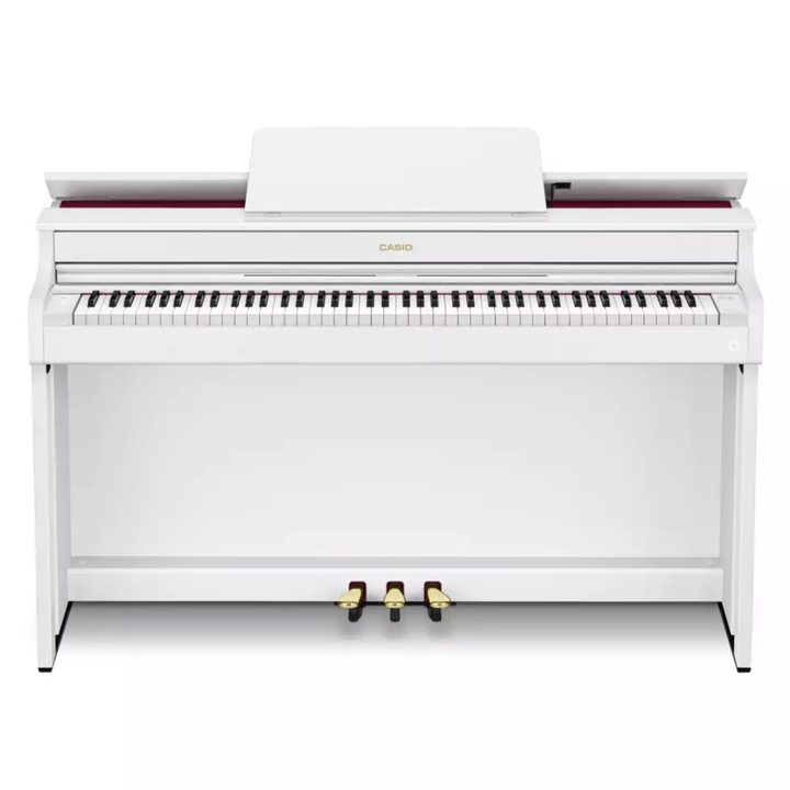 Casio AP-300WE Celviano 88-Key Digital Piano with Cabinet and Bench - White