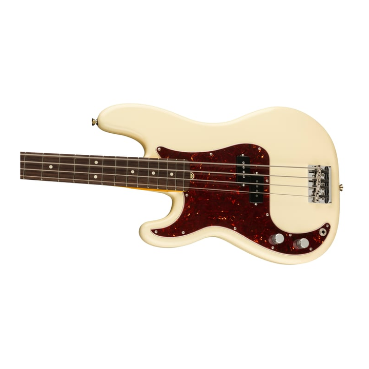 Fender American Professional II Precision Bass (Olympic White) Left-Handed, Electric Bass Guitar